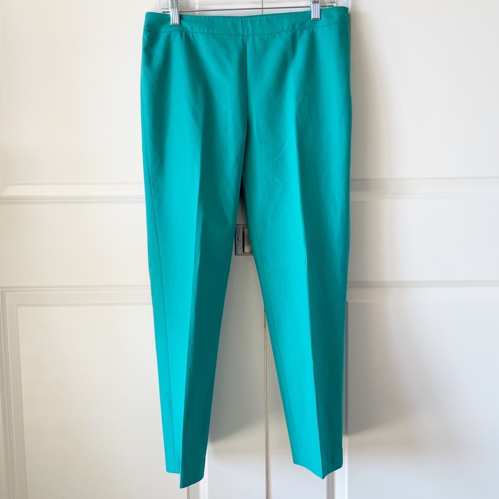 Lafayette 148 New York Teal Ankle Pants